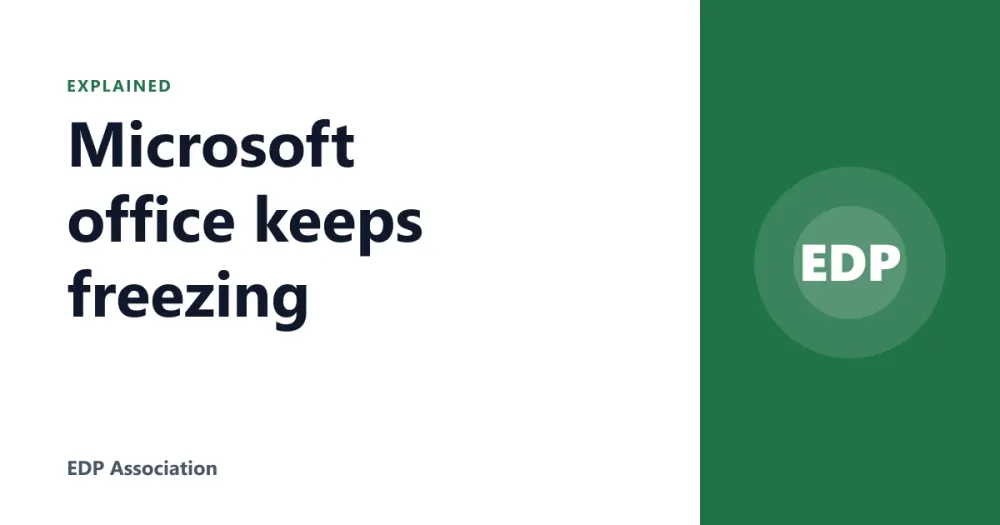 Microsoft office keeps freezing