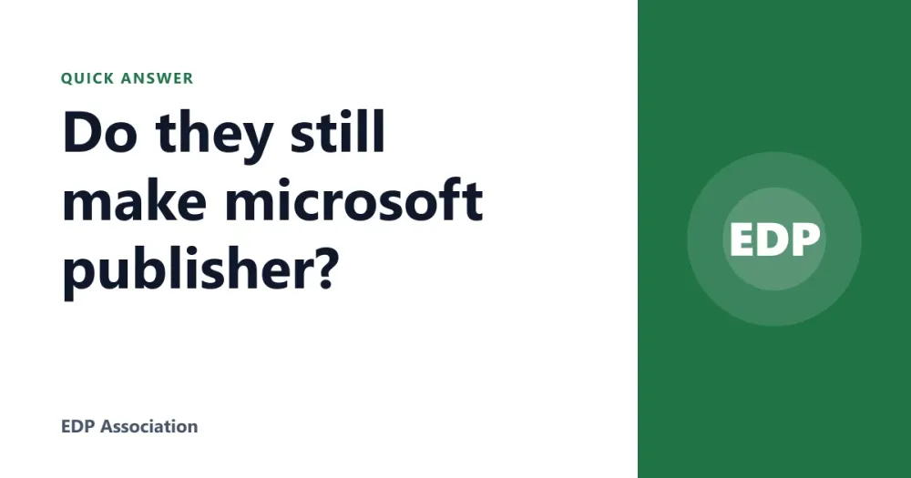 Do they still make microsoft publisher?