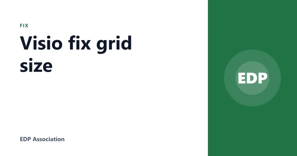 Visio fix grid size