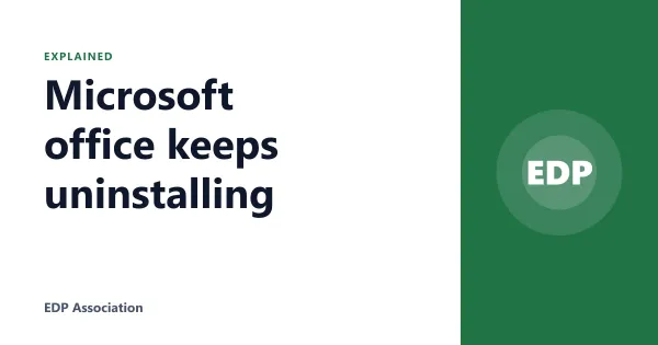 Microsoft office keeps uninstalling