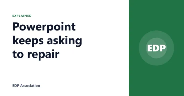 Powerpoint keeps asking to repair
